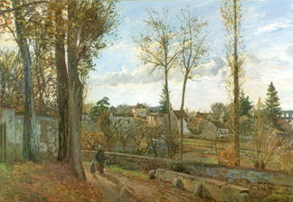 Sur la route de Rocquencourt par Pissaro.